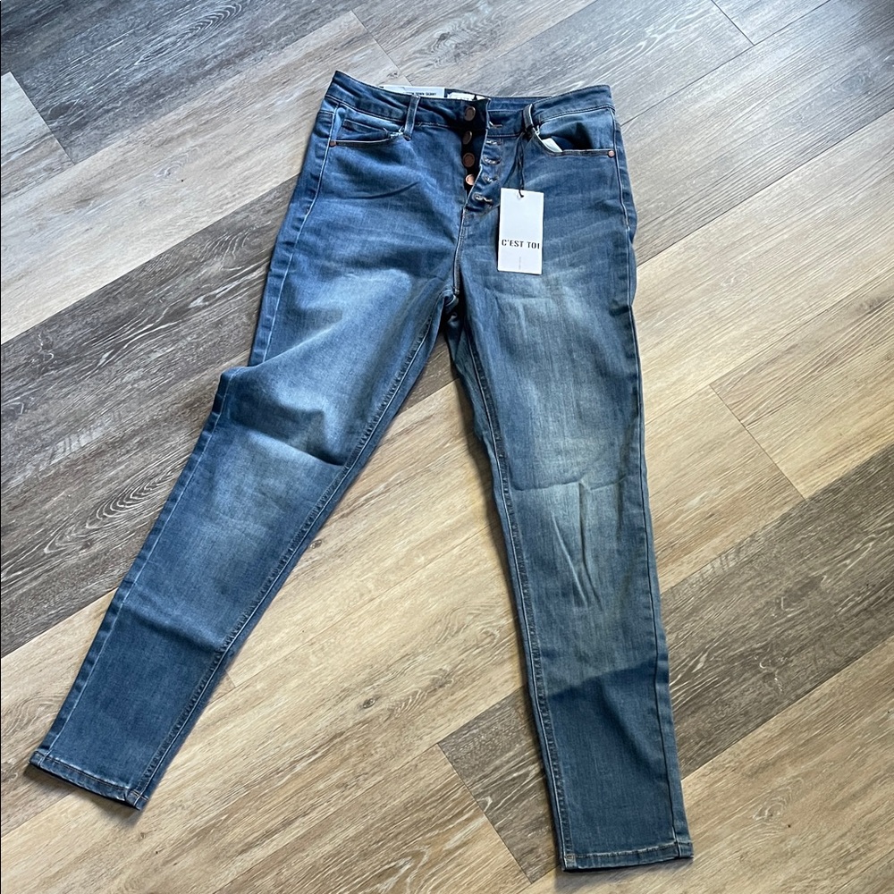 NWT C’Est Toi Blue Denim Jeans